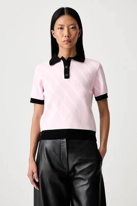 MSGM polo swetrowe damskie z wiskozą