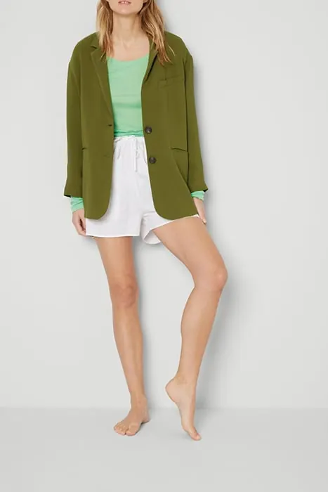 American Vintage Straight Mid-length Blazer Olivier Vintage Maat: L | Blazers Outlet | Dames | Groen