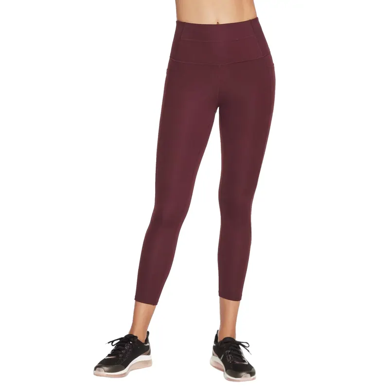 Skechers Go Walk High Waisted 7/8 Legging W03LG31B-PUR, Damskie, Fioletowe, leginsy, nylon, rozmiar: M