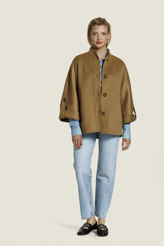 ALTER EGO Vajen Wool Jacket Tabacco Maat: M | Single-Breasted Mantels Outlet | Dames | Bruin