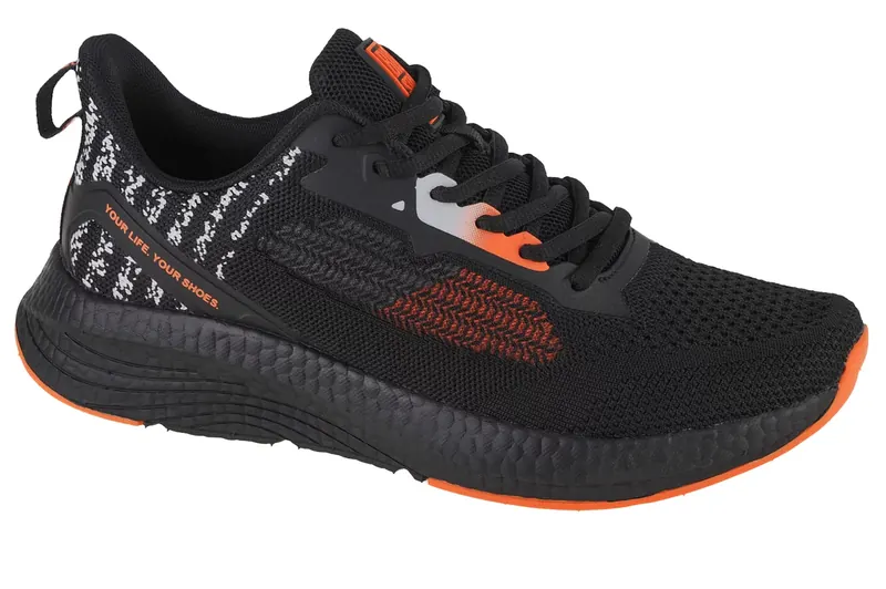 Big Star Shoes LL174108, Męskie, Czarne, buty sneakers, tkanina, rozmiar: 45