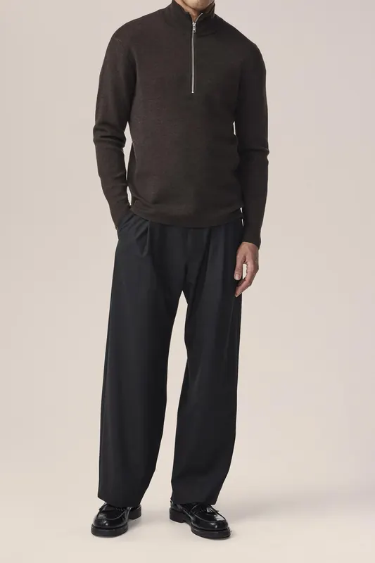 NN.07 Harald Half Zip 6530 Demitasse Maat: XL | Coltruien Outlet | Heren | Bruin