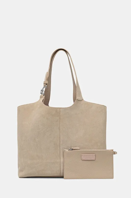 Coccinelle torebka hobo damska zamszowa