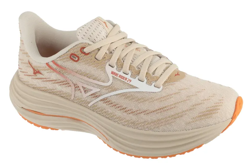 Mizuno Wave Rider 29 J1GD250377, Damskie, Beżowe, buty do biegania, tkanina, rozmiar: 38,5