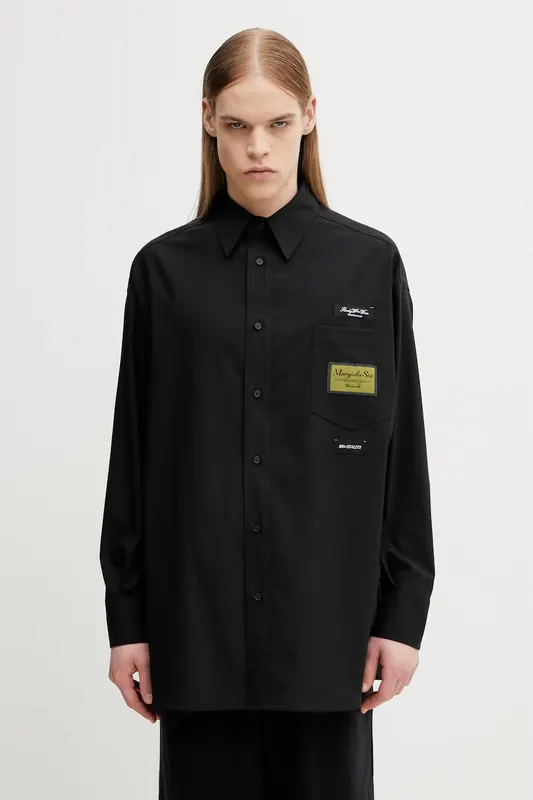 MM6 Maison Margiela koszula męska z dodatkiem wełny