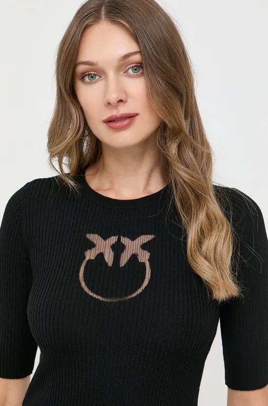 Pinko sweter damski z wełną