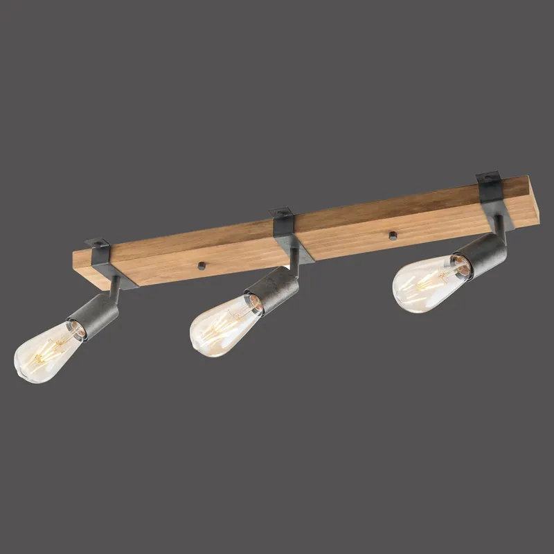 Lampa sufitowa Slat, wychylana, 3-punktowa