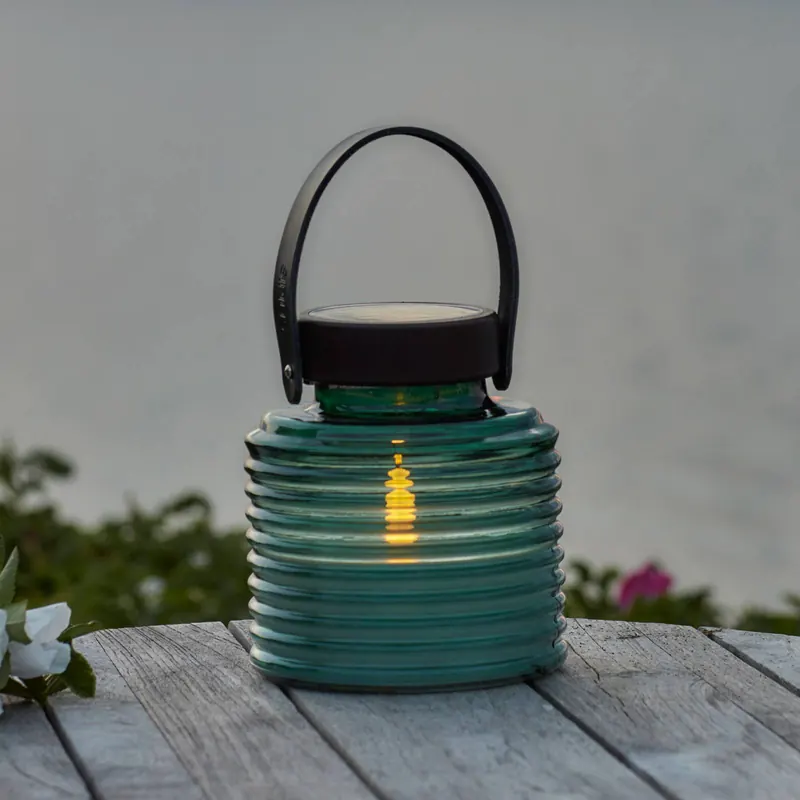 Lampa solarna LED Aston Jar, wysokość 16 cm, zielono-brązowa, IP44