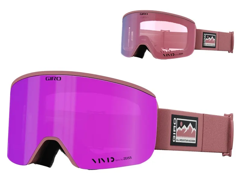 Gogle zimowe GIRO ELLA ROSE ACCESS (szyba VIVID różowy 00% S2 + VIVID INFRARED 62% S1)