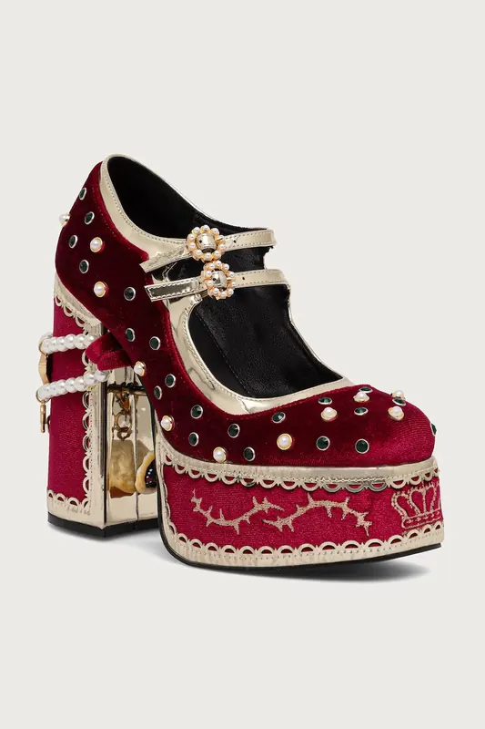 Koi Footwear czółenka na słupku Boleyns Vengeance Heels