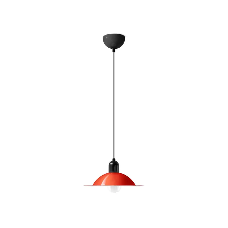 Żyrandol LED Stilnovo Lampiatta, Ø 28 cm, koralowa