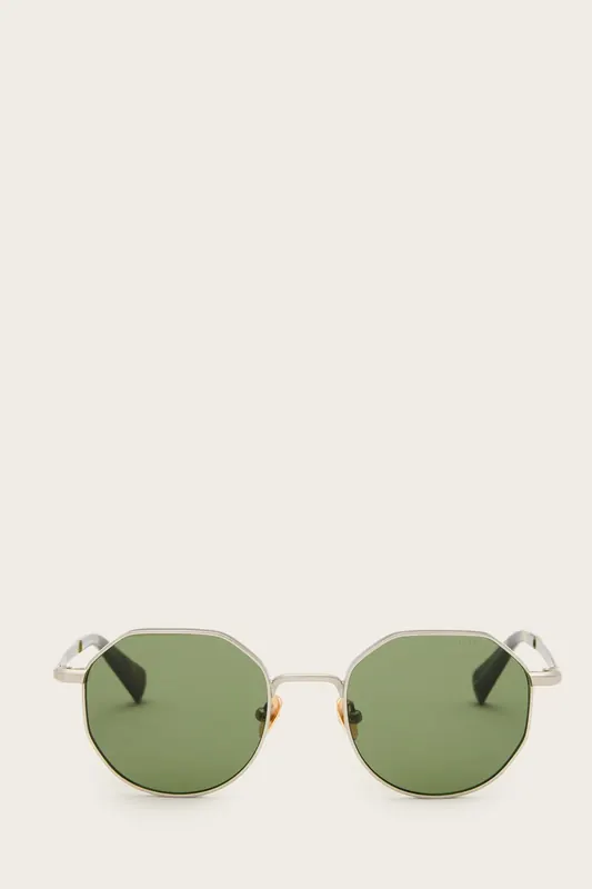 AllSaints Blake Sunglasses Silver/khaki Tort Maat: OS | Zonnebrillen Outlet | Heren | Zilver