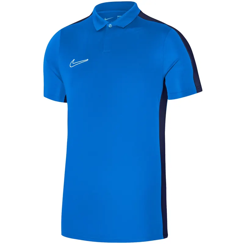 Nike DF Academy 23 SS Polo DR1346-463, Męskie, Niebieskie, koszulki polo, poliester, rozmiar: L