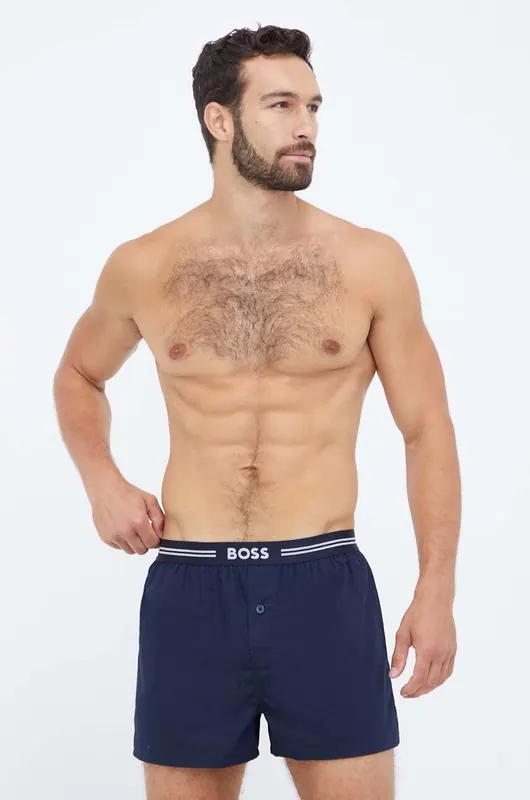 BOSS bokserki bawełniane 3-pack 3P Woven Boxer