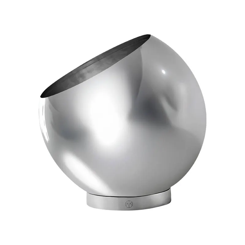 AYTM Doniczka Globe, Ø 21 cm, srebrna, stal nierdzewna