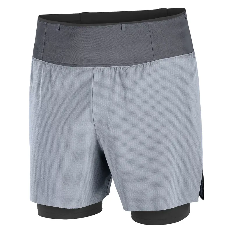 Salomon Aero 2 in1 Shts 5" M LC2871900, Męskie, Szare, spodenki, poliester, rozmiar: XL