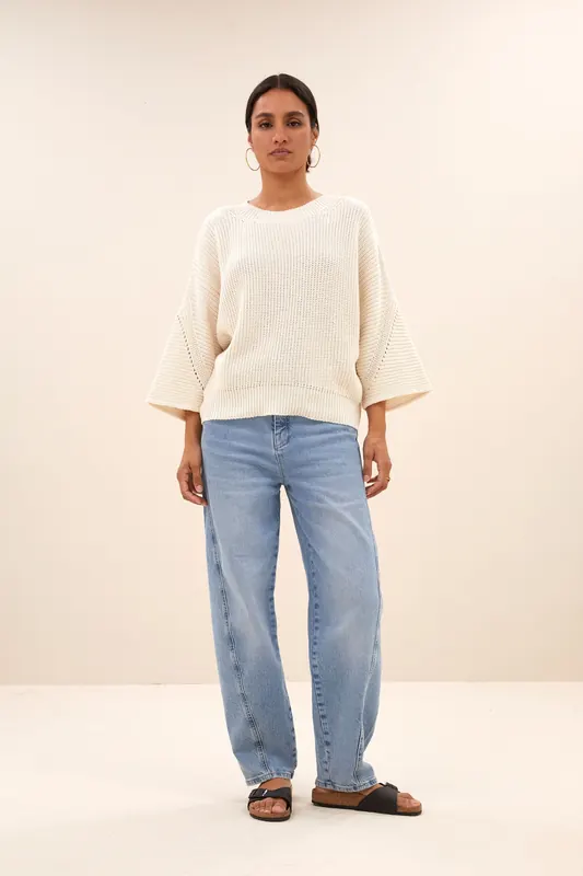 By-Bar Jack Pullover Off White Maat: L | Sweaters Outlet | Dames | Wit