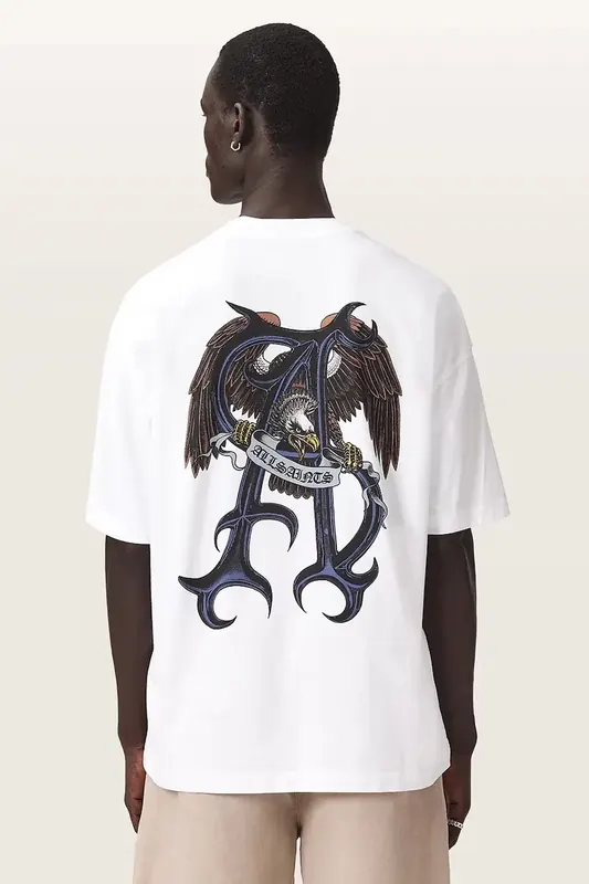 AllSaints T-shirt oversize męski bawełniany RAPTOUR
