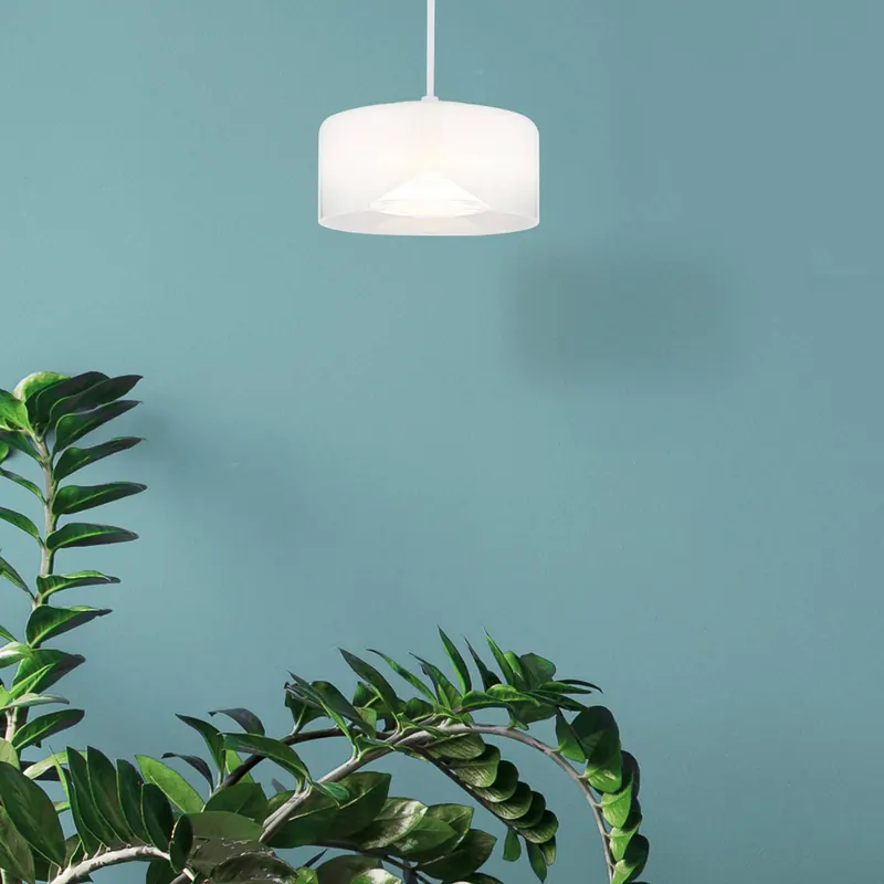 Lampa wisząca Belinda LED, Ø 15 cm, biała, szkło