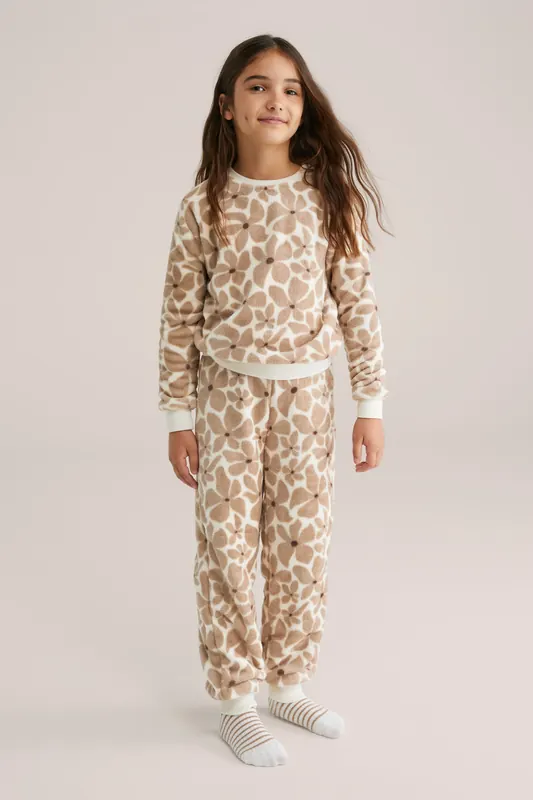 We Fashion Pyjama Beige Maat: 122/128 | Pyjama's Outlet | Unisex | Beige