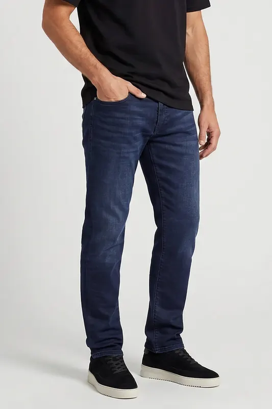 Cars Jeans Ancona Den. Black Coated Maat: W28L32 | Slim Jeans Outlet | Heren | Blauw