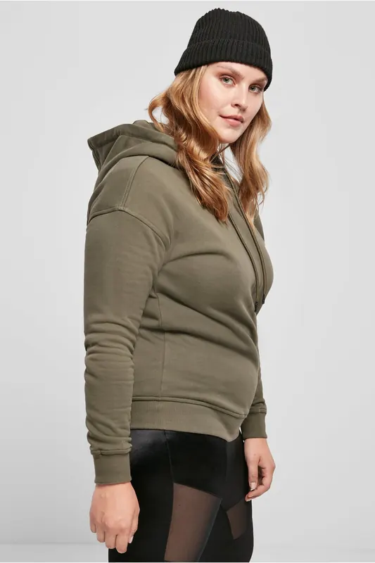 Urban Classics Ladies Essentials Hoody Olive Maat: L | Sweaters Outlet | Dames | Bruin