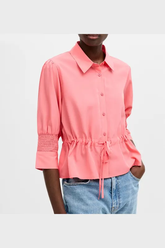 French Connection Crepe Light Tie Top Raspberry Pink Maat: XS | Blouses Outlet | Dames | Roze
