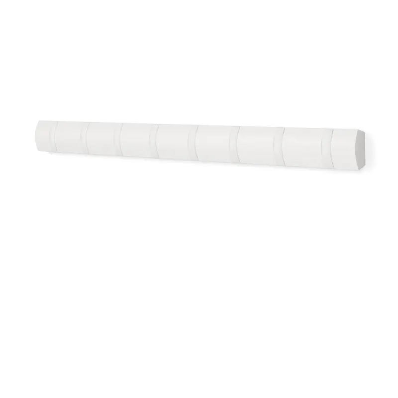 Wieszak ścienny z litego drewna sosnowego w matowym białym kolorze 81 cm Flip – Umbra