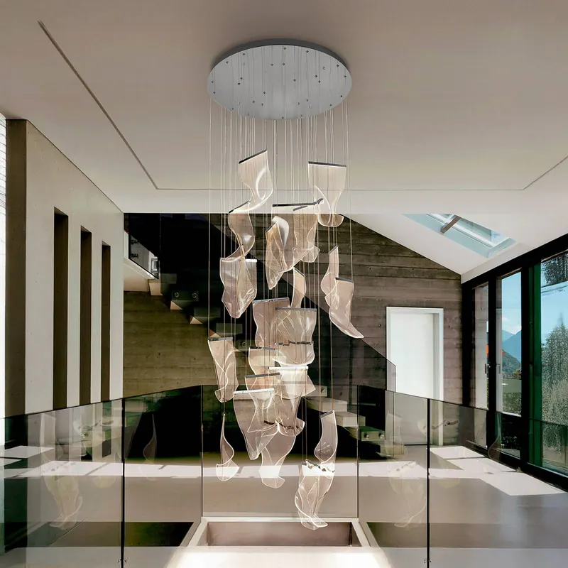 Lampa wisząca Velos LED, chrom, 24-śr. metal, tworzywo sztuczne