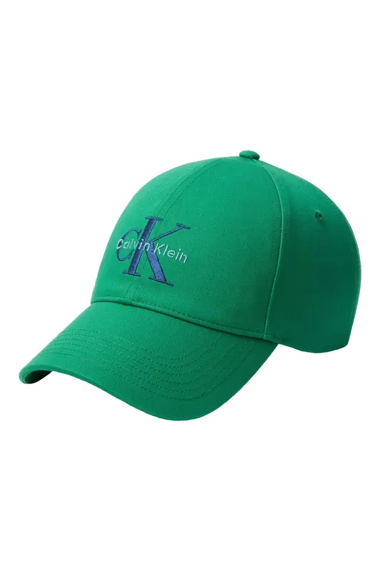 Calvin Klein Monogram Embroidery Cap Enchanted Forest Maat: OS | Petten Outlet | Heren | Groen
