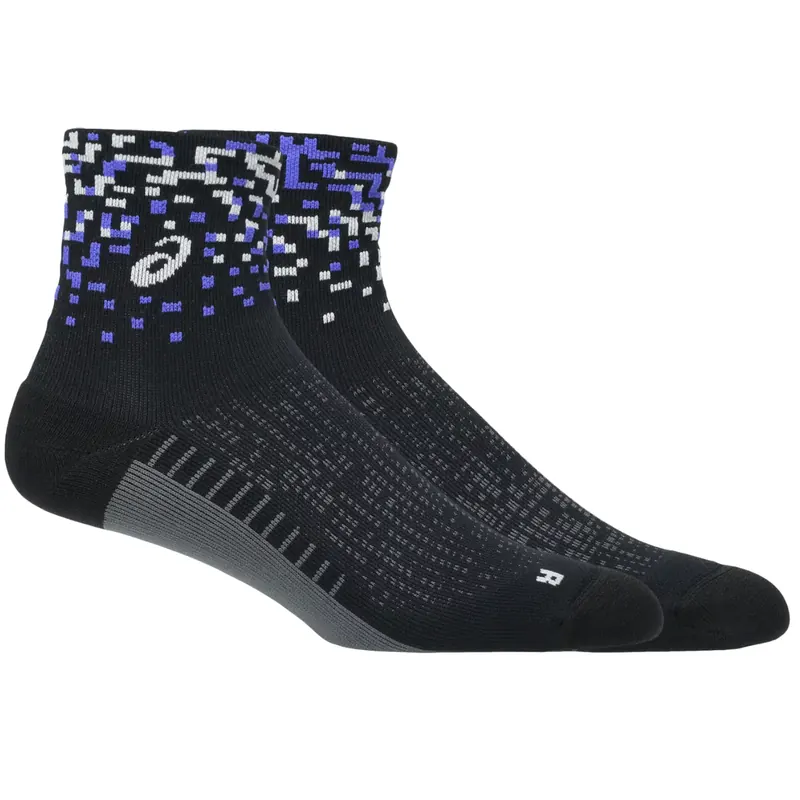 ASICS Performance Run Quarter Sock 3013B284-001, Unisex, Czarne, skarpetki, nylon, rozmiar: 35-38