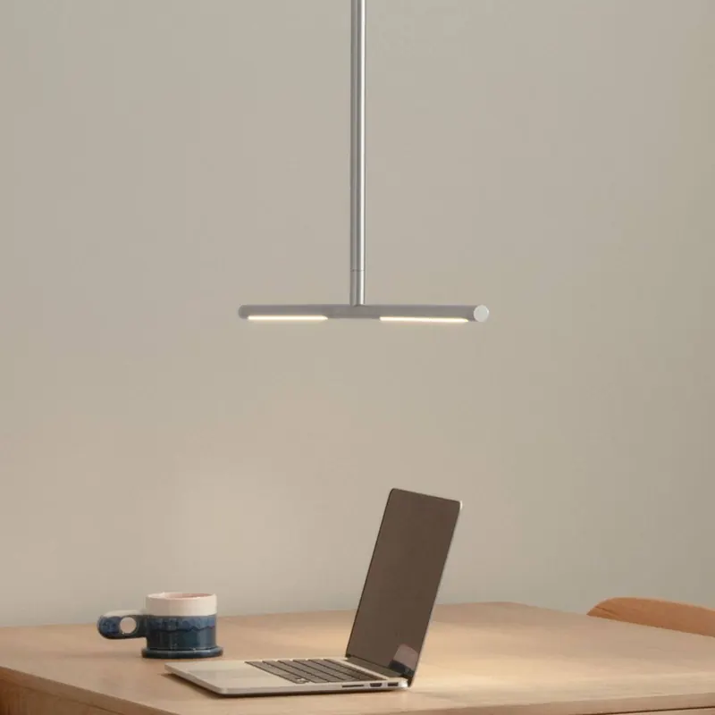 UMAGE Żyrandol LED Omni, kolor stalowy, 2-punktowa, 74 cm
