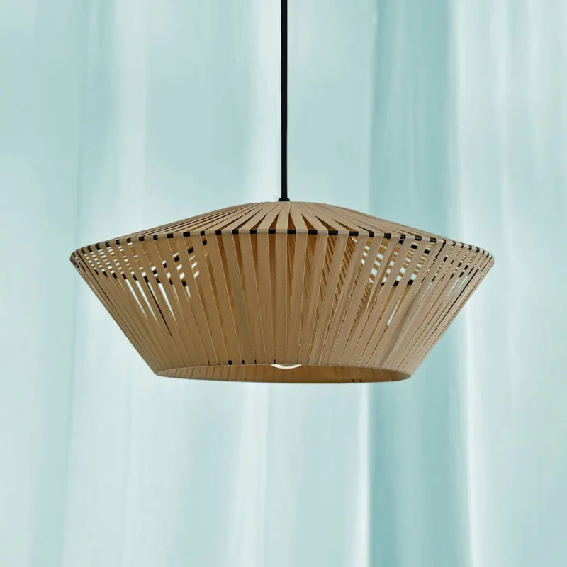 Żyrandol OSRAM Decor Taśma Ø 40,5 cm, beżowa, tekstylna, E27