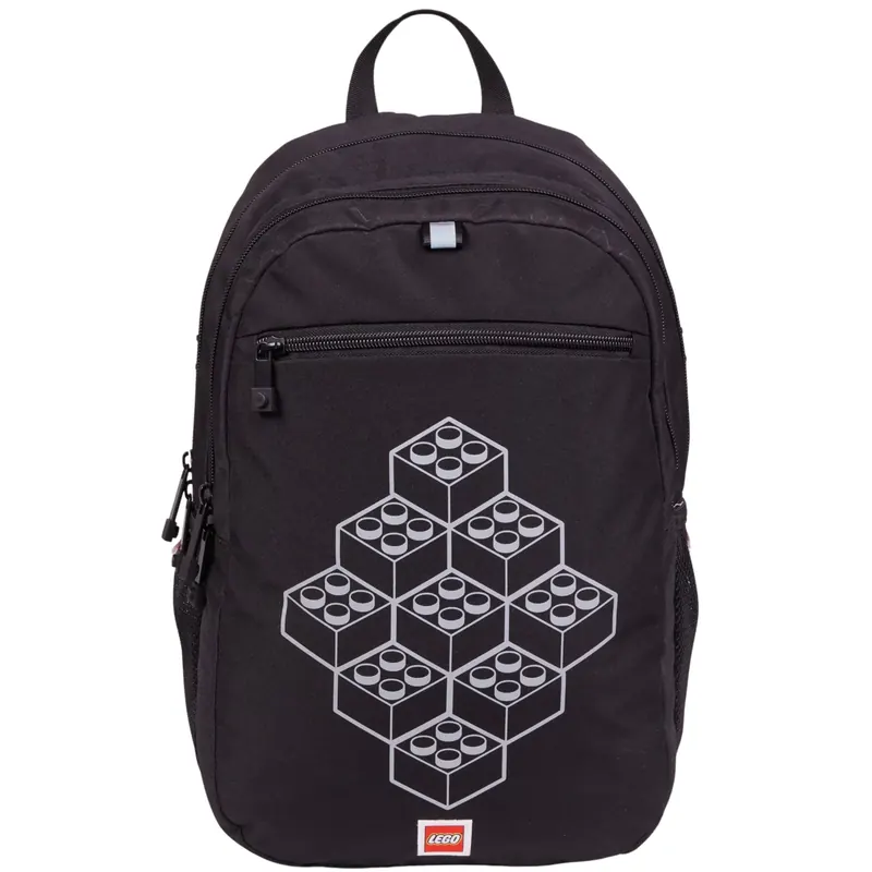 LEGO Bricks Extended Backpack 20222-2511, Dla chłopca, Czarne, plecaki, poliester, rozmiar: One size