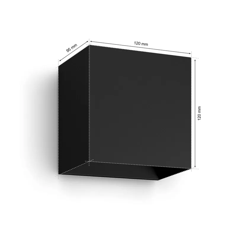 Philips Hue kinkiet zewnętrzny LED Resonate, czarny, RGBW, IP44
