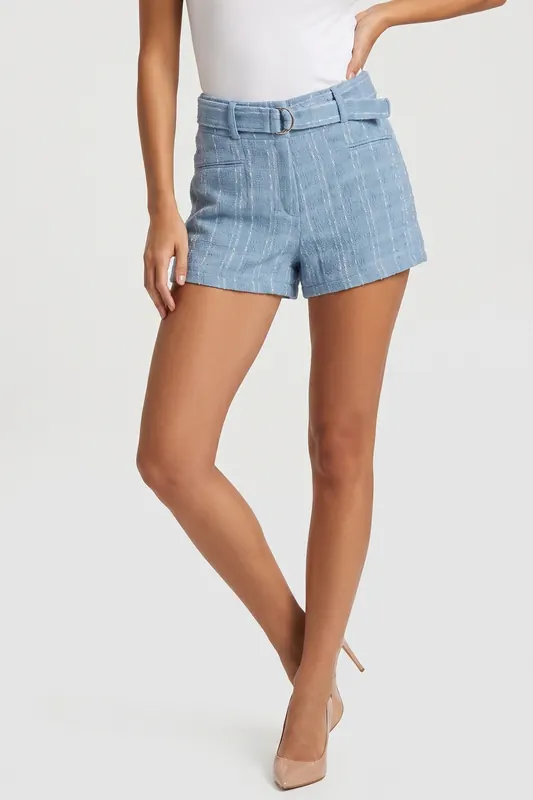 IRO Paris Zaira Short Blue Maat: 36 | Korte Broeken Outlet | Dames | Blauw