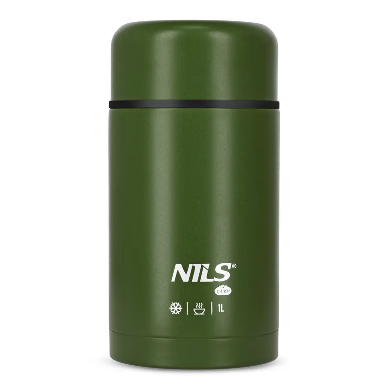 NILS CAMP NC3802 TERMOS OBIADOWY 1000ML ZIELONY (one size)