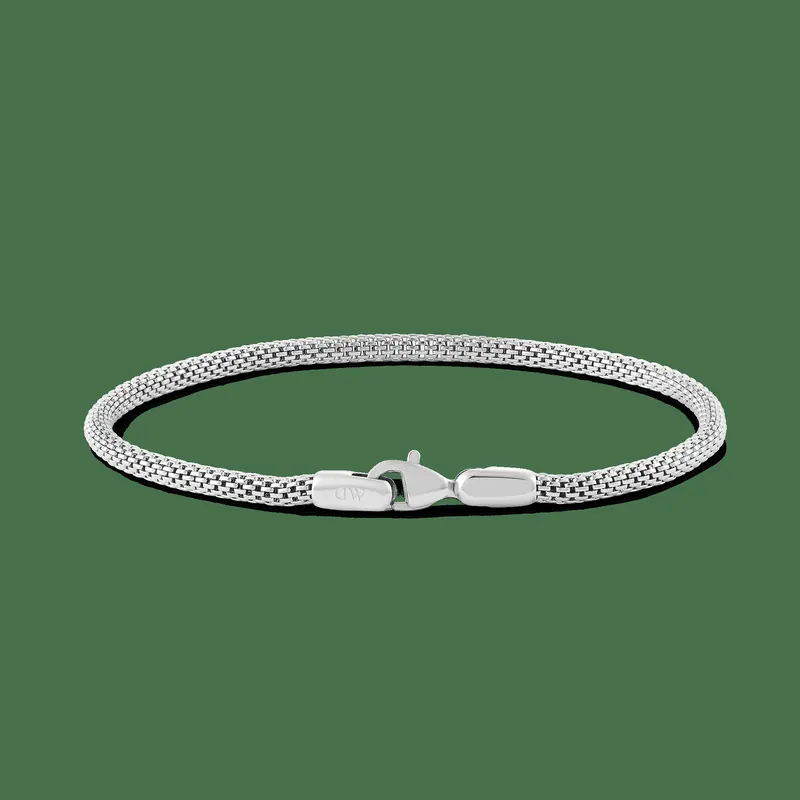 Daniel Wellington DW Tide Mesh 185mm Silver