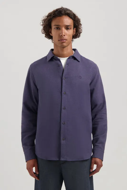 Dstrezzed Ds_alvin Shirt Dk. Purple Maat: XL | Casual Overhemden Outlet | Heren | Paars