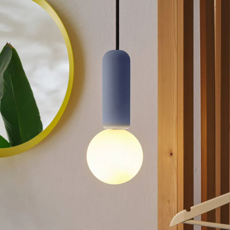 Żyrandol OSRAM Decor Concrete Mic, niebieska, beton, G9