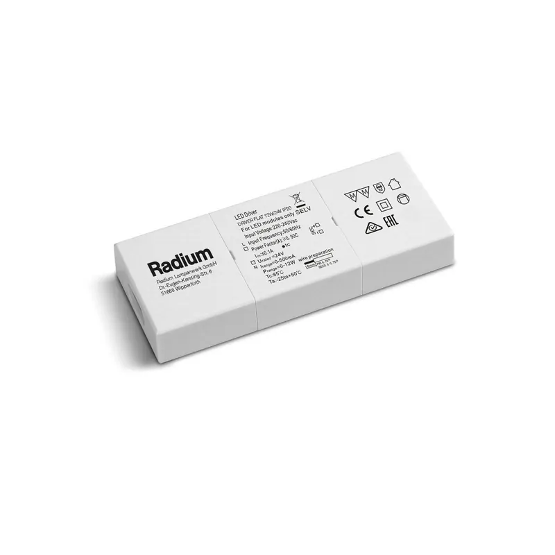 Sterownik LED Radium Flat do taśm 12W/24V