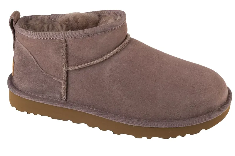 UGG Classic Ultra Mini 1116109-SGRP, Damskie, Fioletowe, buty zimowe, skóra zamszowa, rozmiar: 42