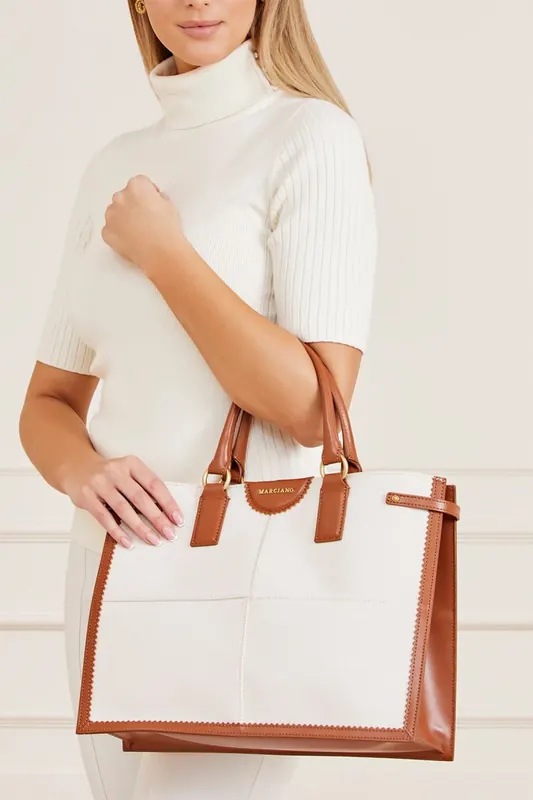 GUESS Marciano By  Stilla Large Tote Natural Maat: OS | Handtassen Outlet | Dames | Bruin