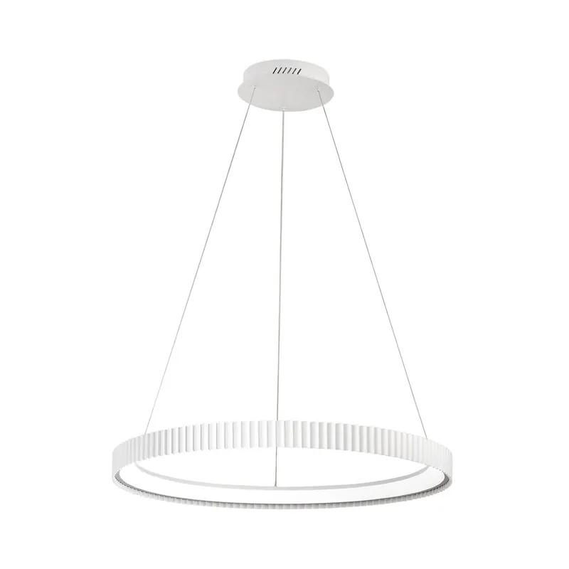 lampa wisząca LED Niike, biała, Ø 70 cm, metal, CCT