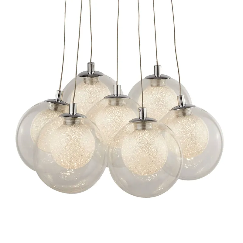 Lampa wisząca LED Cluster, 7-punktowa