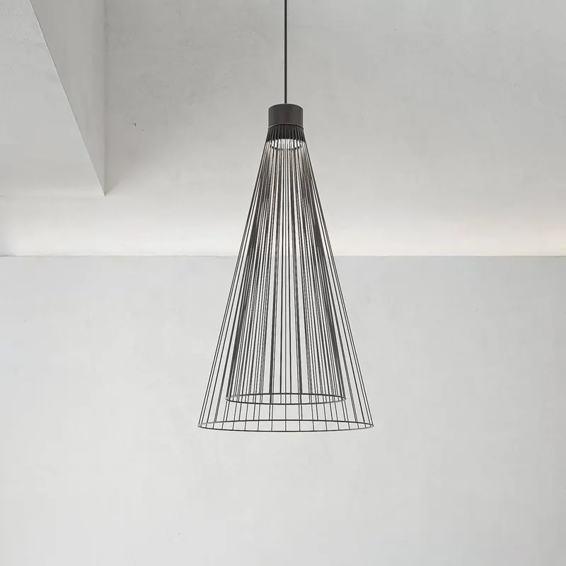 Karman Żyrandol LED Ikonika, czarny, Ø 40 cm, metal