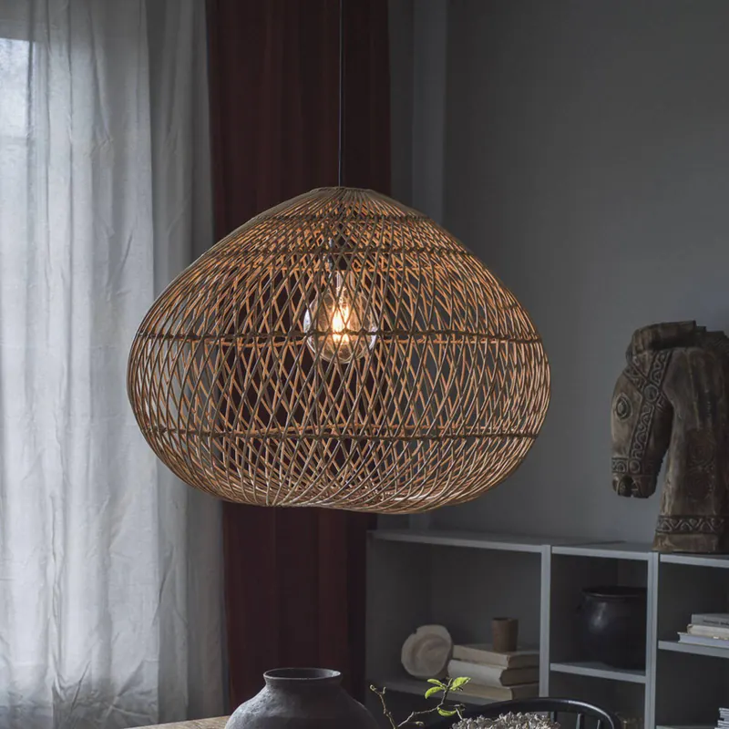 PR Home Karen Lampa wisząca z abażurem z rattanu Ø 50 cm