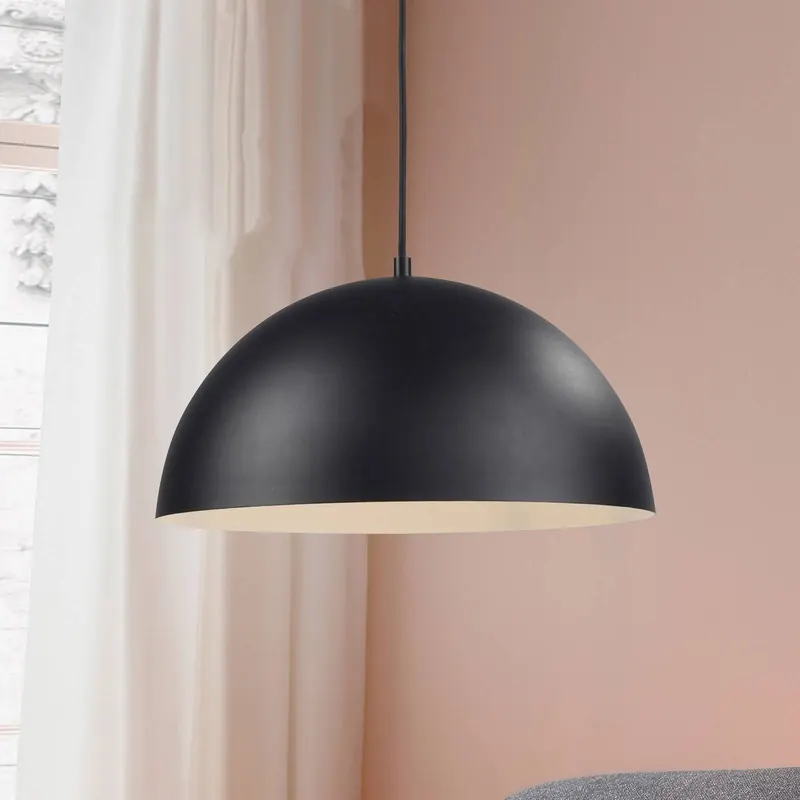 Schöner Wohnen żyrandol Ali czarna, żelazo, Ø 38 cm, E27