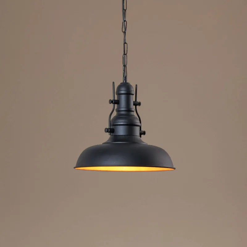 Lampa wisząca Nota, czarna, Ø 31 cm, metal, E27