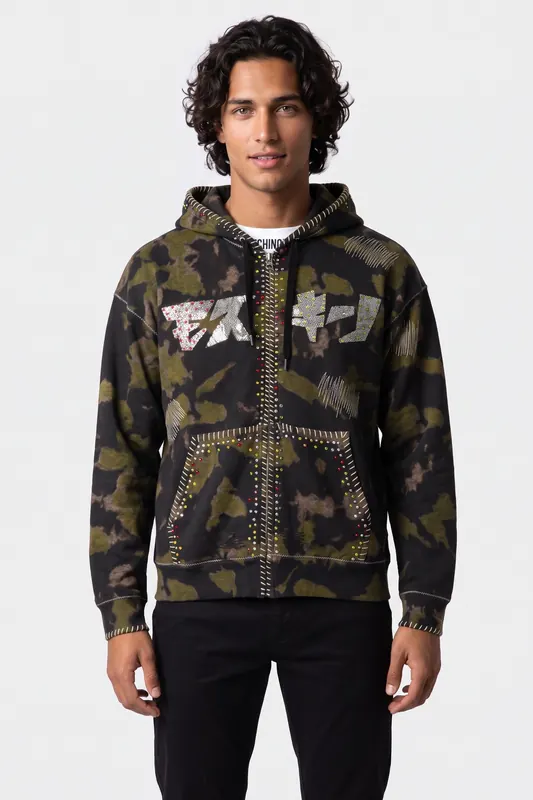 Moschino Fleecewear Green Maat: 48 | Hoodies Outlet | Heren | Groen